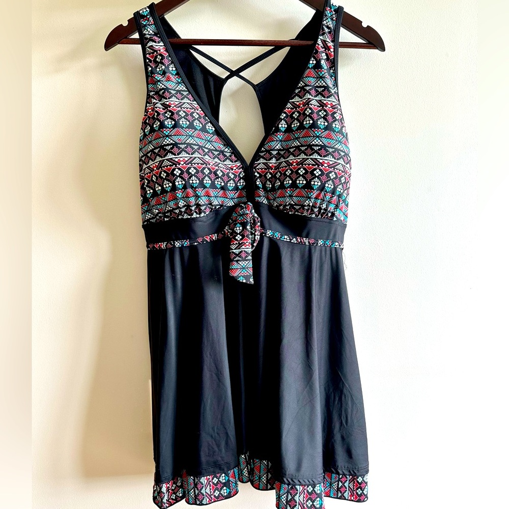 Women’s Swim Dress with Brief Bottoms